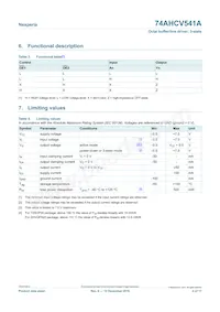 74AHCV541APWJ Datasheet Page 4