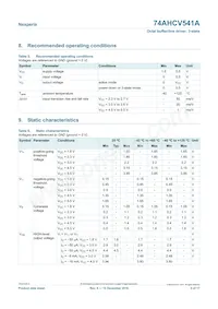 74AHCV541APWJ Datasheet Page 5