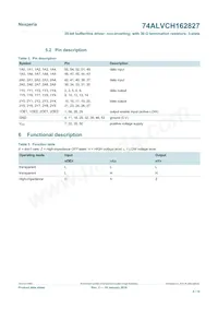74ALVCH162827DGGS Datasheet Page 4