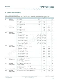 74ALVCH16823DL Datasheet Page 7