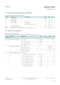 74AUP1G04GS Datasheet Page 5