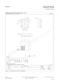 74AUP1G04GS Datasheet Page 16