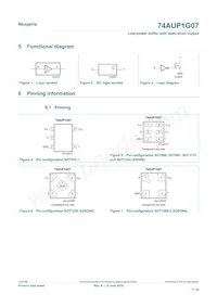 74AUP1G07GS Datasheet Page 3