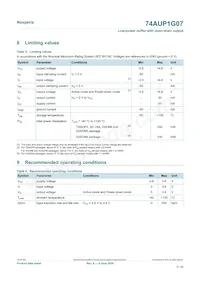 74AUP1G07GS Datasheet Page 5