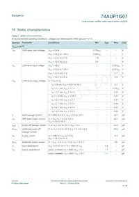 74AUP1G07GS Datasheet Page 6
