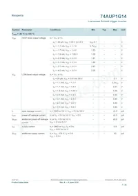 74AUP1G14GN Datasheet Page 7