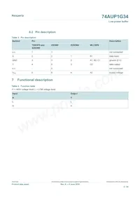 74AUP1G34GN Datasheet Page 4