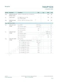 74AUP1G34GN Datasheet Page 8