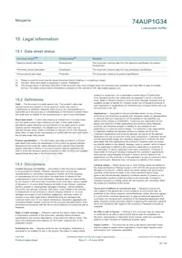 74AUP1G34GN Datasheet Page 22