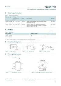 74AUP1T00GXH Datasheet Page 2