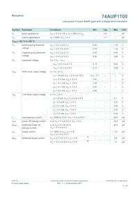 74AUP1T00GXH Datasheet Page 5