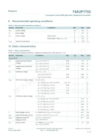 74AUP1T02GWH Datasheet Page 4