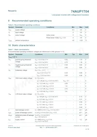 74AUP1T04GWH Datasheet Page 4