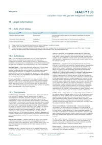 74AUP1T08GXH Datasheet Page 13