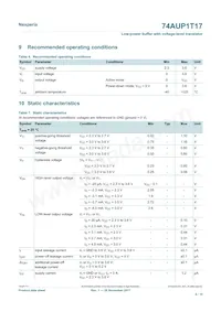 74AUP1T17GXH Datasheet Page 4