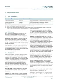 74AUP1T17GXH Datasheet Page 13