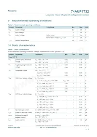 74AUP1T32GWH Datasheet Page 4