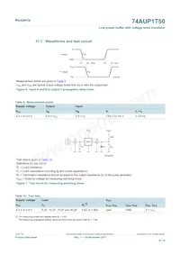 74AUP1T50GWH Datasheet Page 9