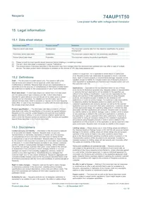 74AUP1T50GWH Datasheet Page 13