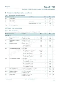 74AUP1T86GWH Datasheet Page 4