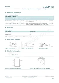 74AUP1T87GXH Datasheet Page 2