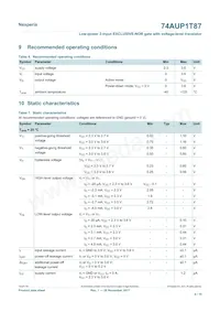 74AUP1T87GXH Datasheet Page 4