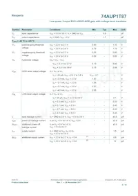 74AUP1T87GXH Datasheet Page 5