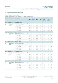 74AUP1T87GXH Datasheet Page 7