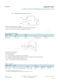 74AUP1T87GXH Datasheet Page 9