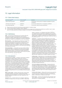 74AUP1T87GXH Datasheet Page 13