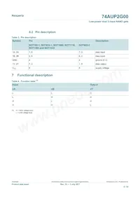 74AUP2G00GD Datasheet Page 4