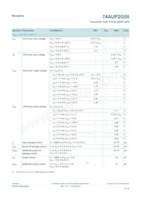 74AUP2G00GD Datasheet Page 8