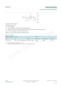 74AUP2G00GD Datasheet Page 11