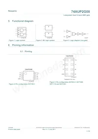 74AUP2G08GD Datasheet Page 3
