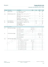 74AUP2G125GD Datasheet Page 7