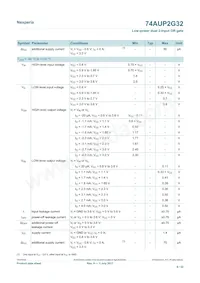 74AUP2G32GD Datasheet Page 8