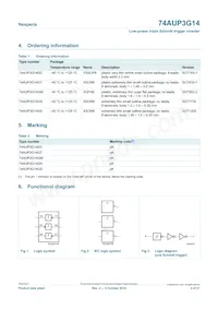 74AUP3G14GNX Datasheet Page 2