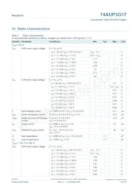 74AUP3G17GNX Datasheet Page 5