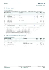 74AUP3G34GDH Datasheet Page 4