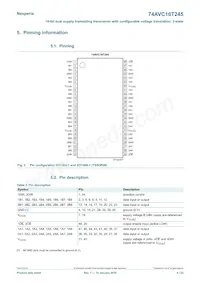 74AVC16T245EV/G Datasheet Page 4