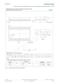 74AVC16T245EV/G Datasheet Page 19
