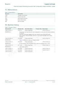 74AVC16T245EV/G Datasheet Page 20