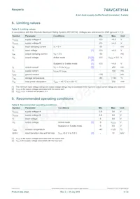 74AVC4T3144GU12X數據表 頁面 4