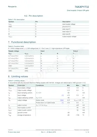 74AXP1T32GWH Datasheet Page 3
