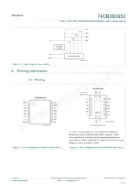74CB3Q3253PWJ Datasheet Page 3
