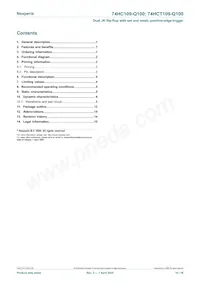 74HC109D-Q100J Datasheet Page 16