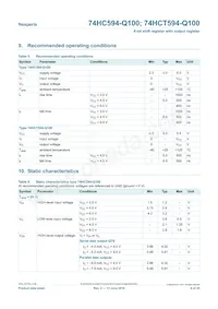 74HC594D-Q100 Datasheet Page 6