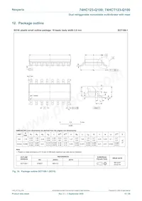 74HCT123D-Q100 Datasheet Page 15