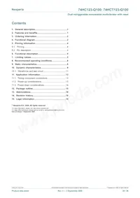 74HCT123D-Q100 Datasheet Page 20