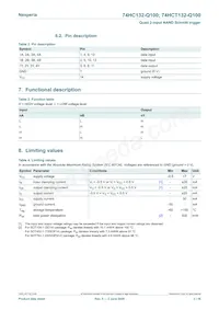 74HCT132D-Q100 Datasheet Page 3